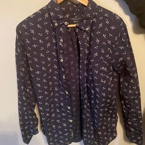 American Eagle Navy Button Down